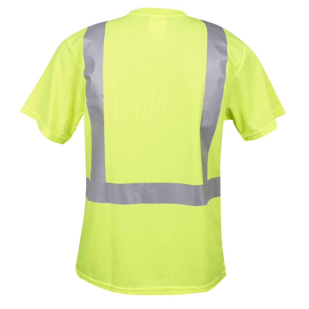 Cor - Brite® Hi Vis Short Sleeved Shirt, Reflective Tape & Chest Pocket - Gorvex.com