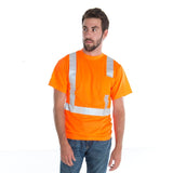 Cor - Brite® Hi Vis Short Sleeved Shirt, Reflective Tape & Chest Pocket - Gorvex.com