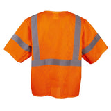 Cor - Brite™ Hi Vis Sleeved Mesh Vest with Zipper Closure + 4 Pockets - Gorvex.com