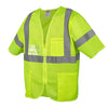 Cor - Brite™ Hi Vis Sleeved Mesh Vest with Zipper Closure + 4 Pockets - Gorvex.com