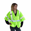 Cor - Brite™ Hi Vis Sleeved Mesh Vest with Zipper Closure + 4 Pockets - Gorvex.com