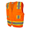 COR - BRITE® Hi Vis Solid & Mesh Surveyor's Vest and 2" Contrasting Tapes - Gorvex.com