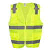 COR - BRITE® Hi Vis Solid & Mesh Vest with 11 Pockets and Flashlight/Mic Tabs - Gorvex.com