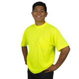 Cor - Brite™ V130/1 Non - Rated Hi Vis Birdseye Short Sleeve Shirt - Gorvex.com