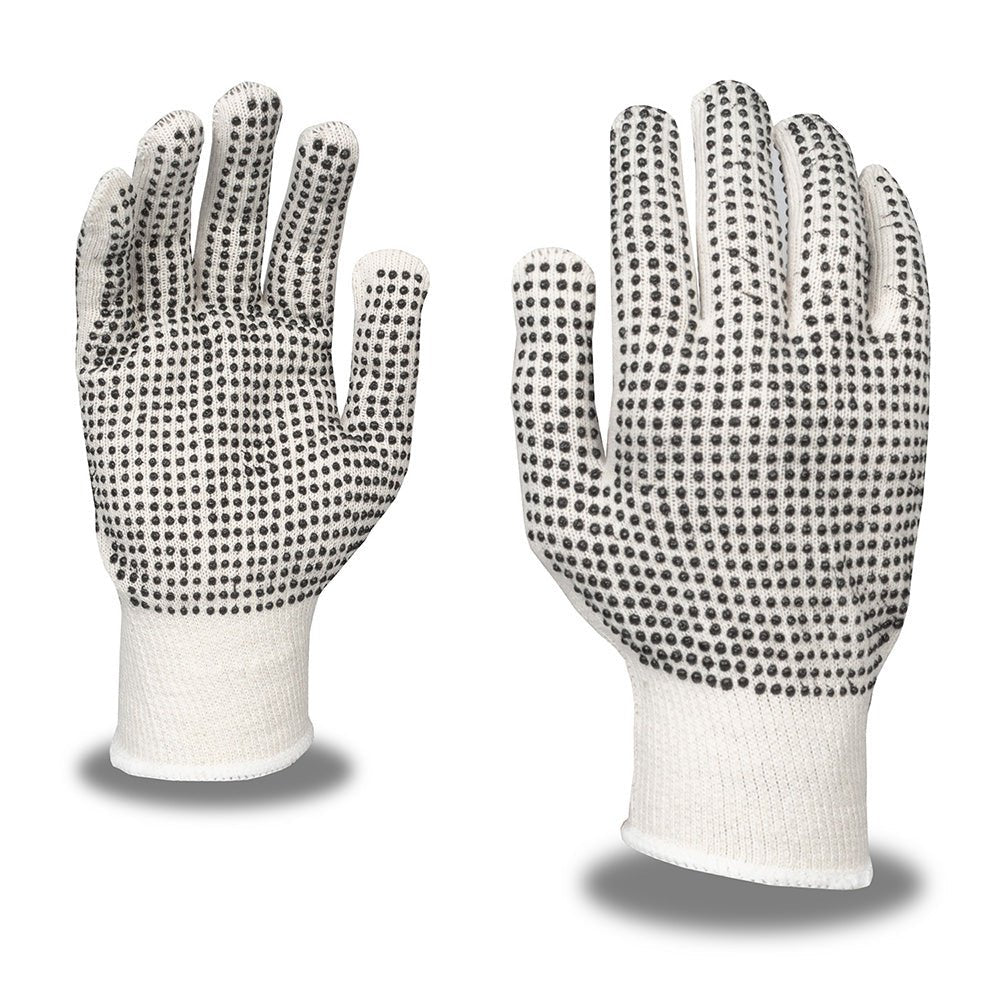 Cordova 13 - Gauge Light Machine Knit Gloves with 2 - Sided PVC Dots, 1 dozen (12 pairs) - Gorvex.com