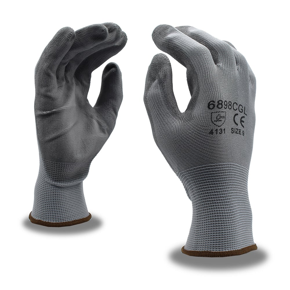 Cordova 13 - Gauge Polyester Gloves with PU Palm Coating, 1 dozen (12 pairs) - Gorvex.com