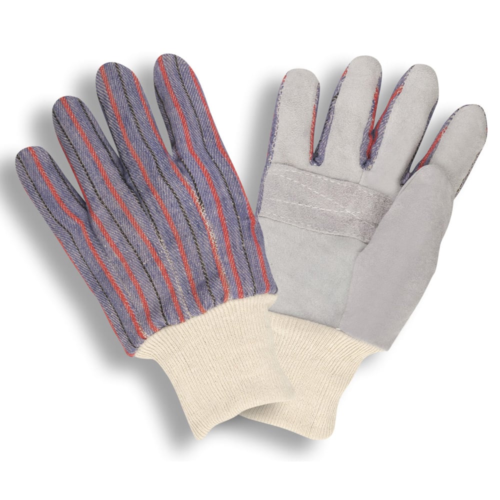 Cordova 7020 Clute Cut Leather Palm Glove / Reinforced Palm + Knit Wrist, 1 dozen (12 pairs) - Gorvex.com