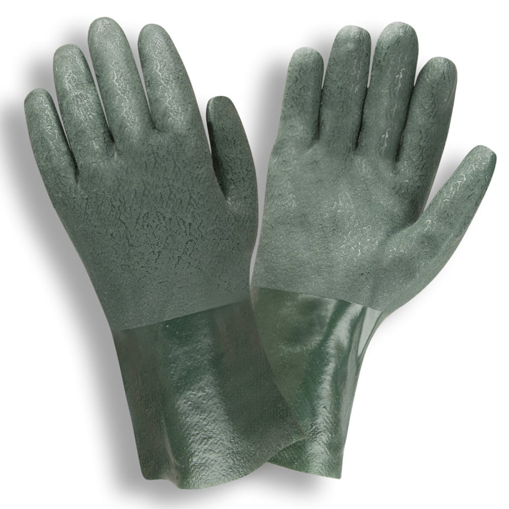 Cordova Double Dipped Etched Grip PVC Supported Gloves/Jersey Lined, 1 dozen (12 pairs) - Gorvex.com