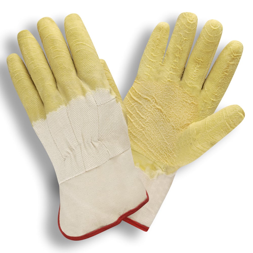 Cordova Economy Crinkle Finish Rubber Dipped Gloves, Canvas Lined, 1 dozen (12 pairs) - Gorvex.com