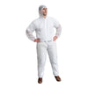 Cordova Economy Polypropylene Coverall with Elastic Wrist, Ankle + Hood, 1 case (25 pieces) - Gorvex.com