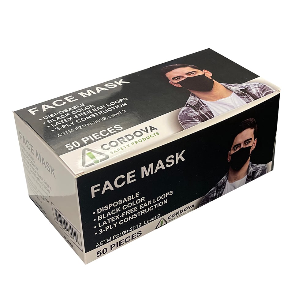 Cordova ELM Disposable Ear - Loop Face Mask for Adults, 1 case (40 boxes) - Gorvex.com