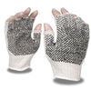 Cordova Fingerless Machine Knit Gloves with 2 - Sided PVC Dots, 1 dozen (12 pairs) - Gorvex.com