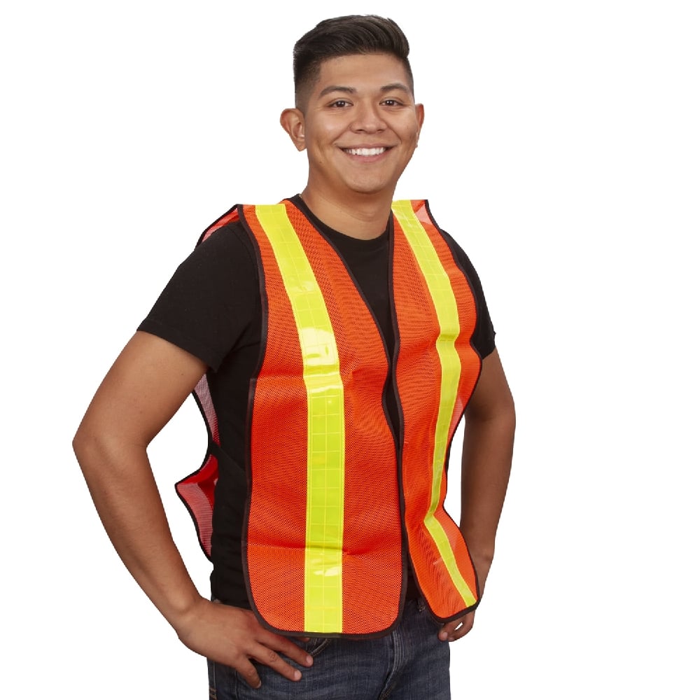 Cordova Hi Vis Mesh Vest with 2" Reflective Strips/Hook & Loop Closure - Gorvex.com