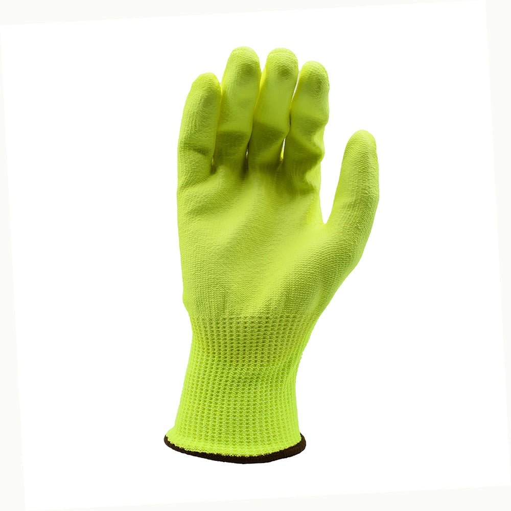 Cordova ION - HV™ Hi - Vis HPPE PU Palm Coated Gloves, ANSI Cut A4, 1 pair - Gorvex.com