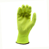 Cordova ION - HV™ Hi - Vis HPPE PU Palm Coated Gloves, ANSI Cut A4, 1 pair - Gorvex.com