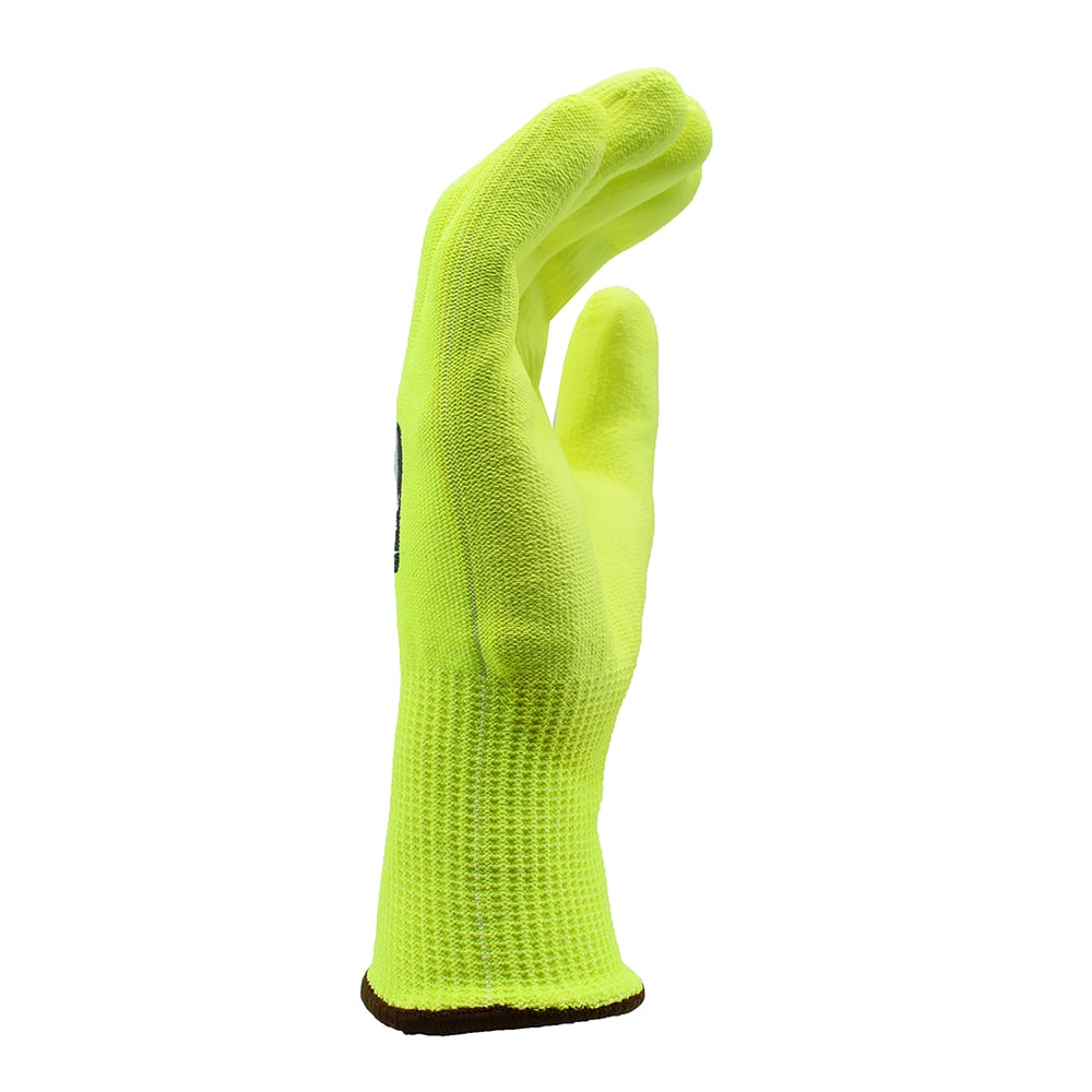 Cordova ION - HV™ Hi - Vis HPPE PU Palm Coated Gloves, ANSI Cut A4, 1 pair - Gorvex.com