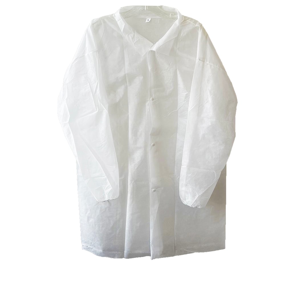 Cordova LC25 Polypropylene Lab Coat with No Pockets, 1 case (30 pieces) - Gorvex.com