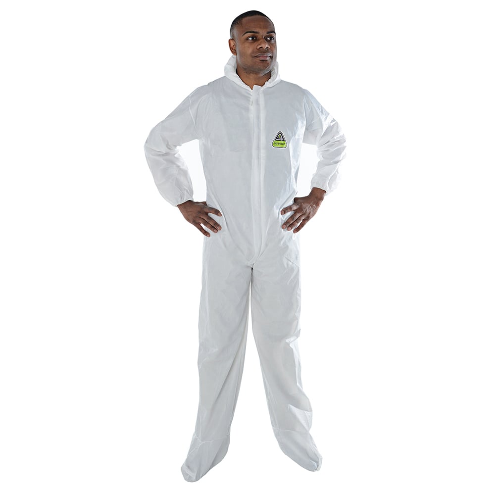 Cordova Microporous Coverall - Elastic Waist, Wrist, Ankle + Hood, Boot, 1 case (25 pieces) - Gorvex.com