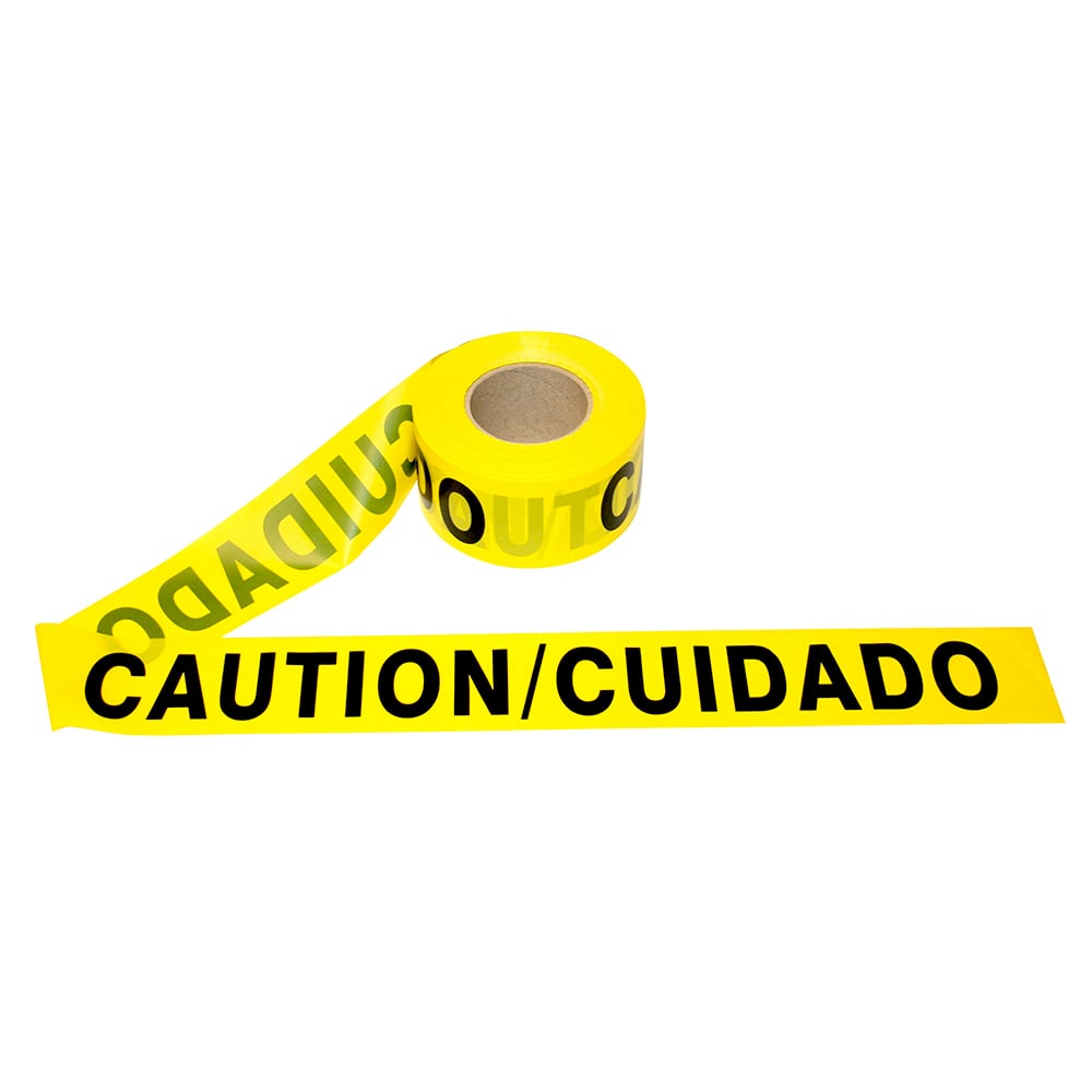 Cordova T103 "Caution/Cuidado" Bilingual Barricade Tape, 1 case (12 pieces) - Gorvex.com