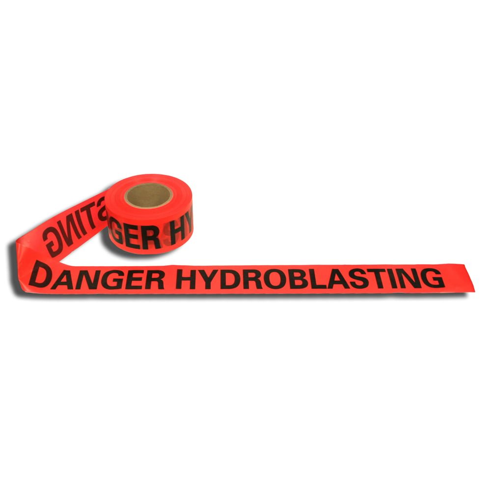 Cordova T214 "Danger Hydroblasting" Barricade Tape, 1 case (12 pieces) - Gorvex.com