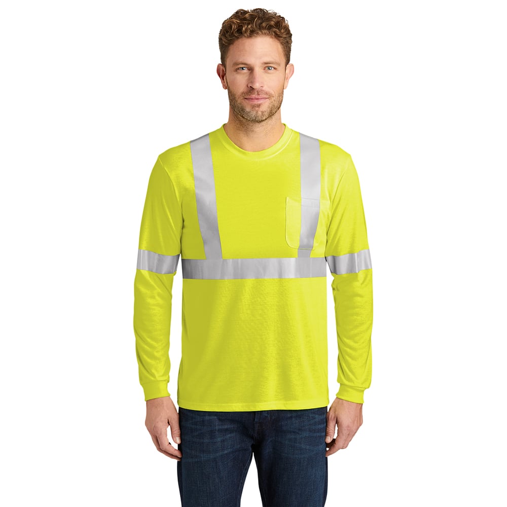 CornerStone CS401LS Class 2 Safety T-Shirt with Long Sleeves - Gorvex.com