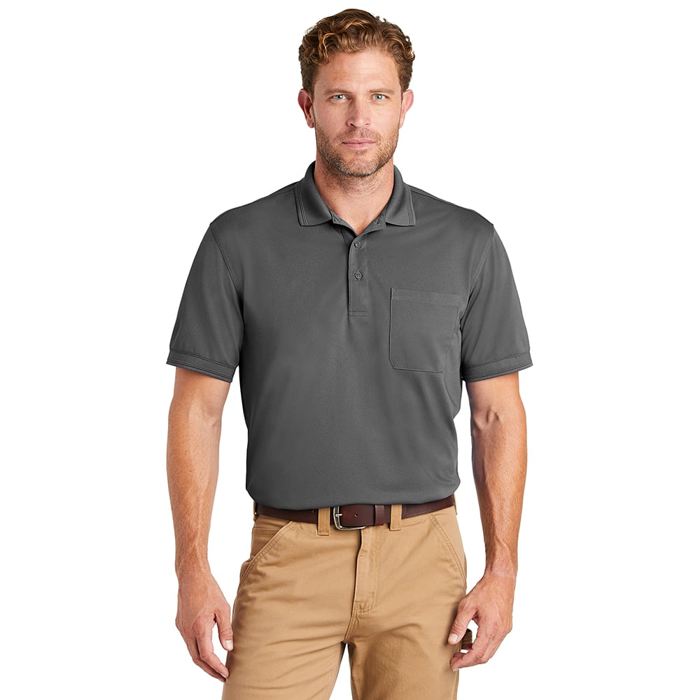 CornerStone CS4020P Industrial Snag - Proof Pique Polo with Pocket - Gorvex.com