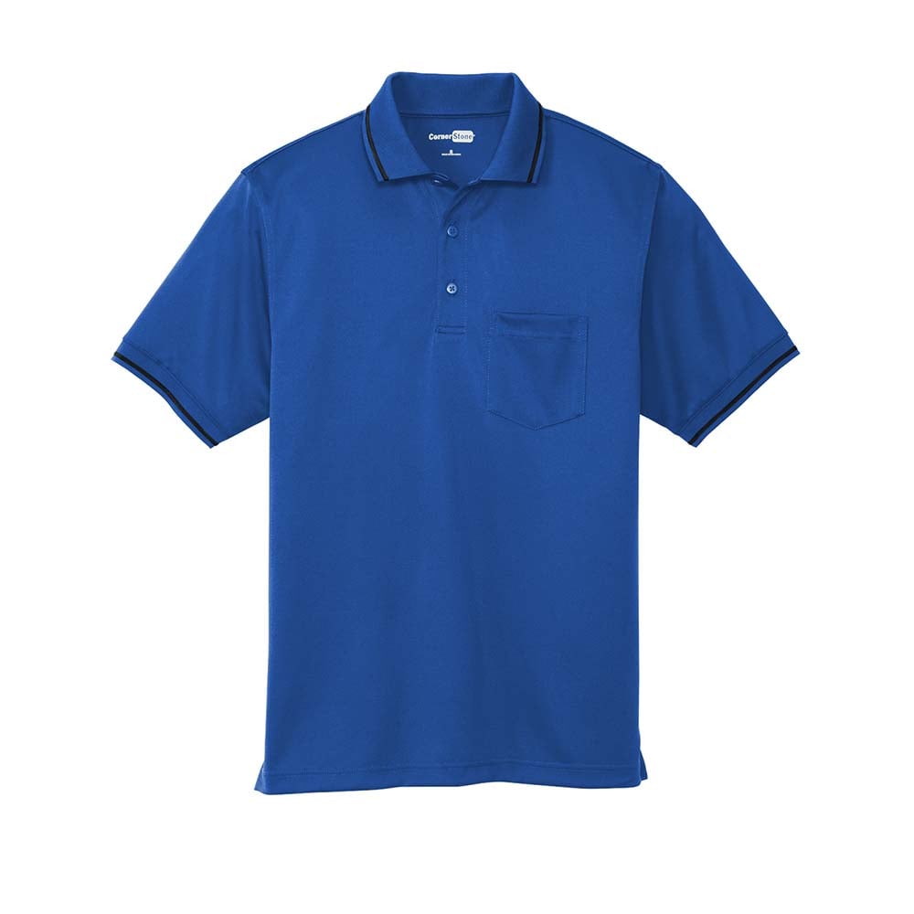 CornerStone CS415 Snag - Proof Tipped Polo with Pocket - Gorvex.com