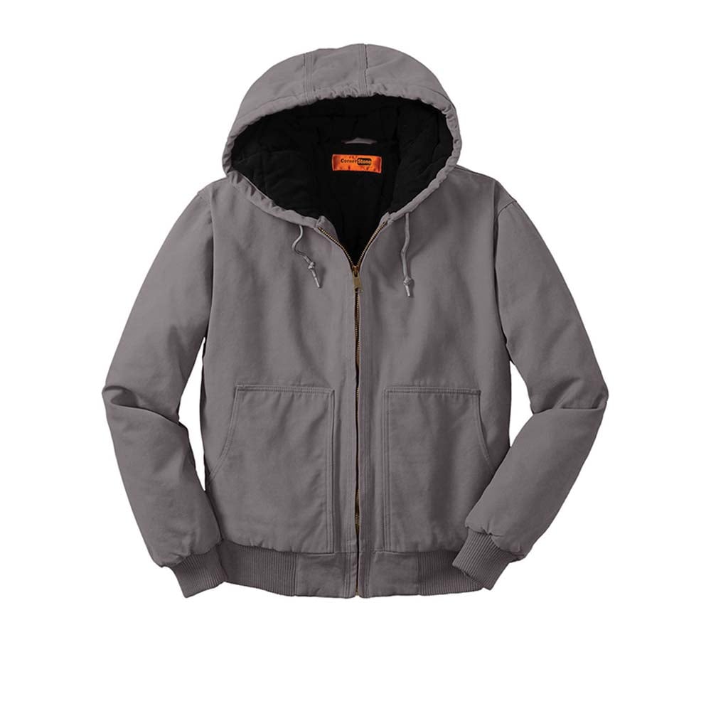 CornerStone CSJ41 Duck Cloth Insulated Hooded Jacket - Gorvex.com