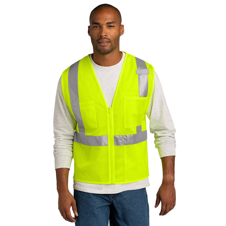 CornerStone CSV102 Class 2 Mesh Zippered Vest - Gorvex.com