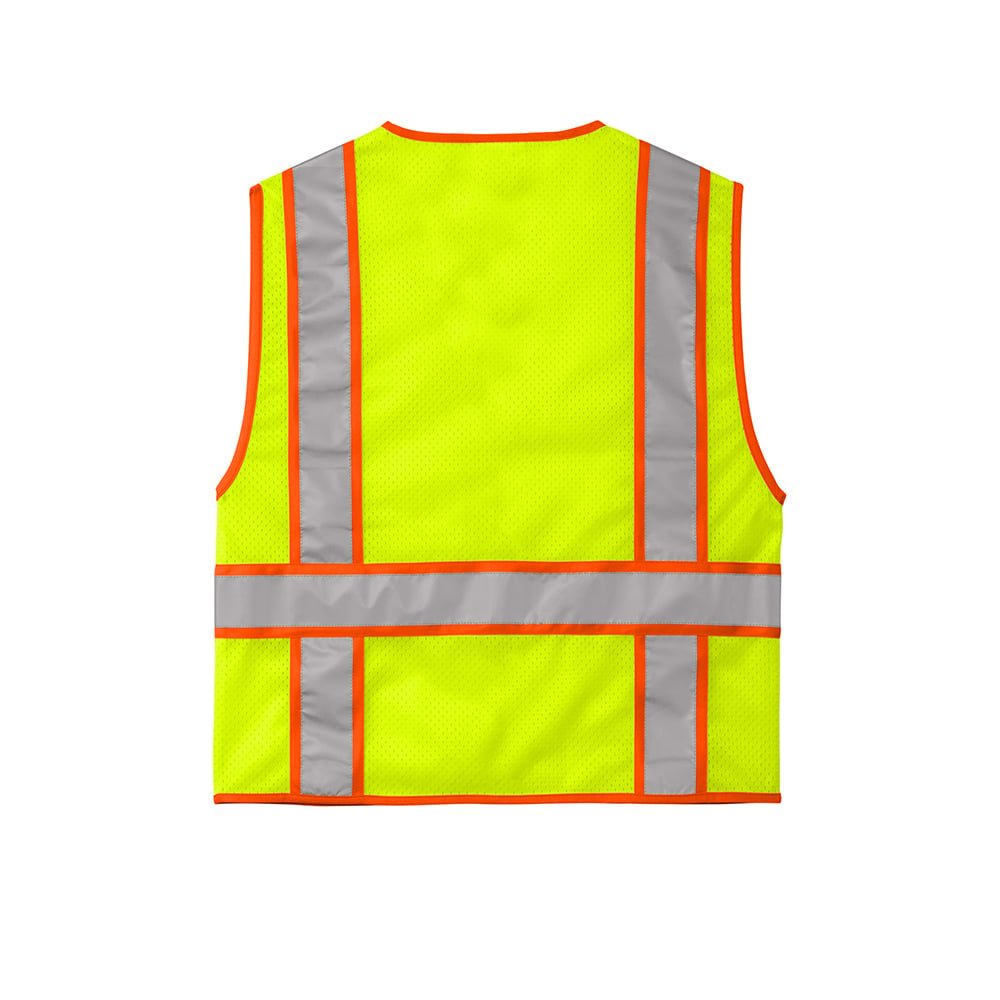 CornerStone CSV103 Class 2 Mesh Zippered Two - Tone Vest - Gorvex.com