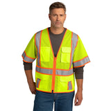 CornerStone CSV106 Surveyor Two - Tone Short Sleeve Vest - Gorvex.com