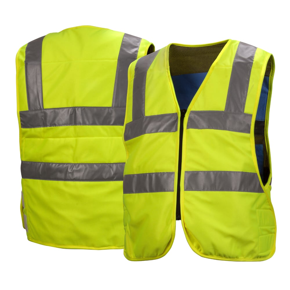 Pyramex CV200 Hi Vis Lime Cooling Vest with Evaporative PVA Panels