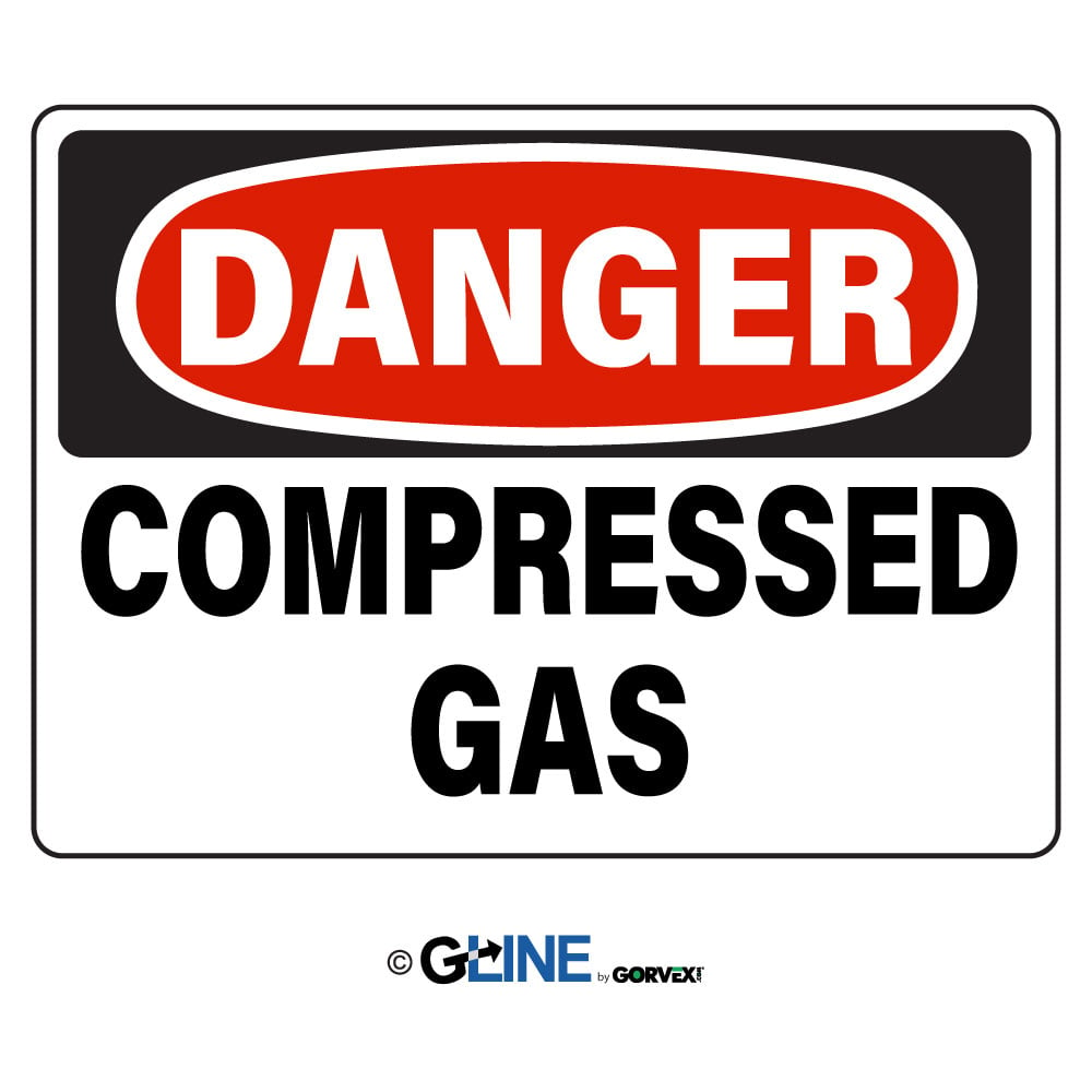 Compressed Gas - Danger Sign