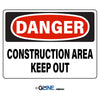 Construction Area Keep Out - Danger Sign