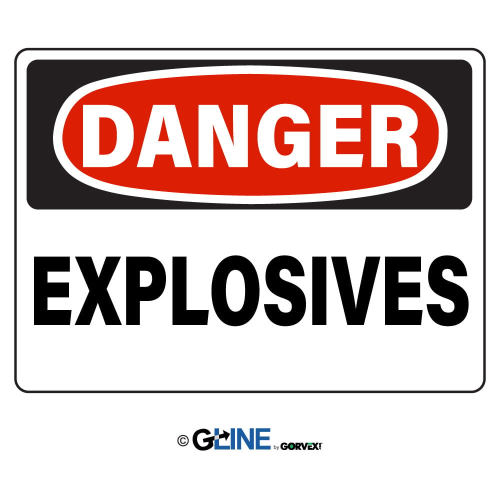 Explosives - Danger Sign