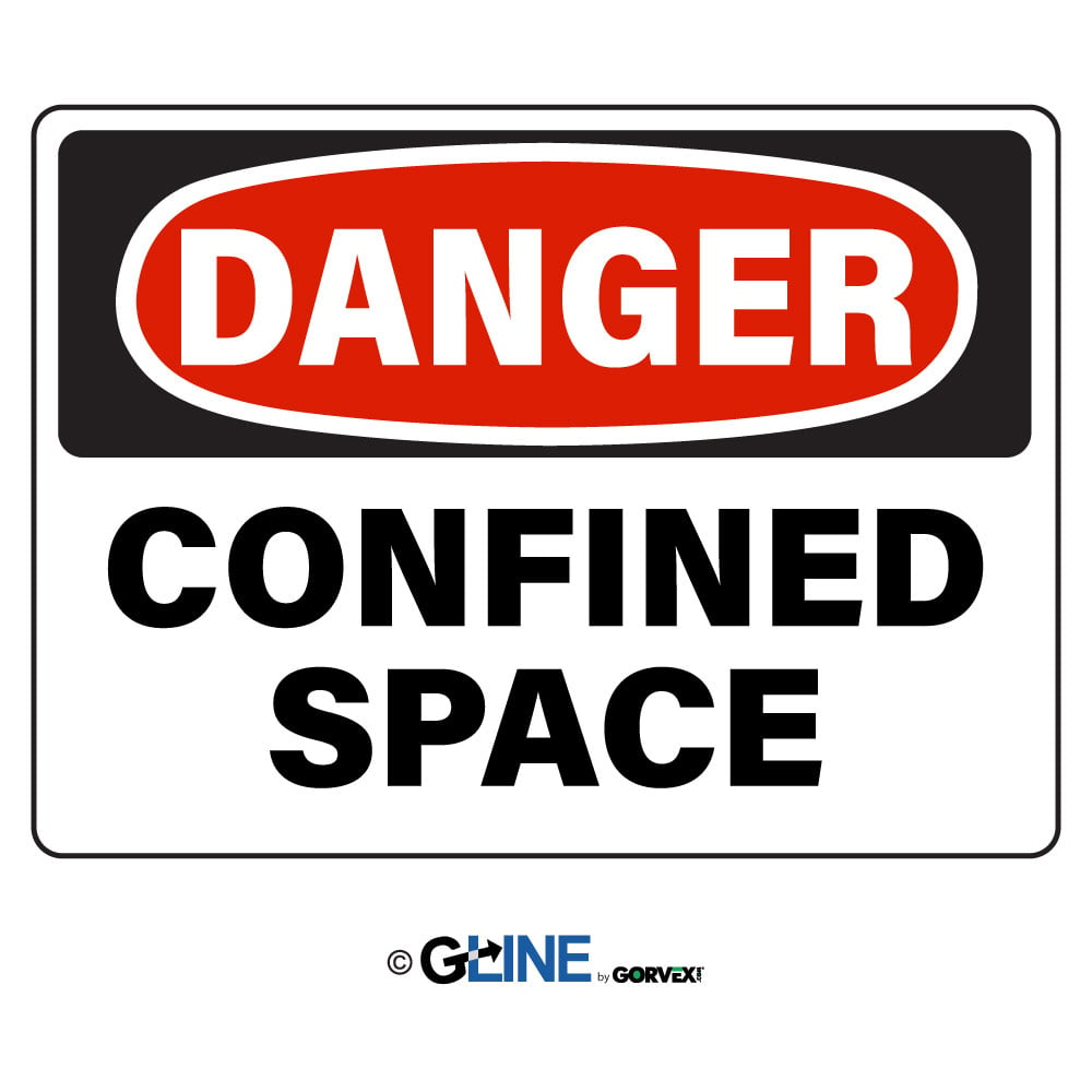 Confined Space - Danger Sign