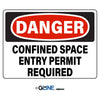 Confined Space Entry Permit Required - Danger Sign