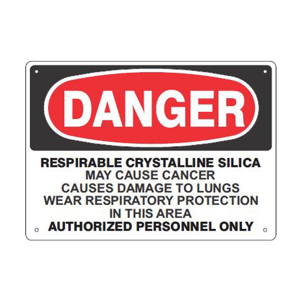 Respirable Crystalline Silica May Cause Cancer - Silica Danger Sign