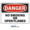 No Smoking or Open Flames - Danger Sign