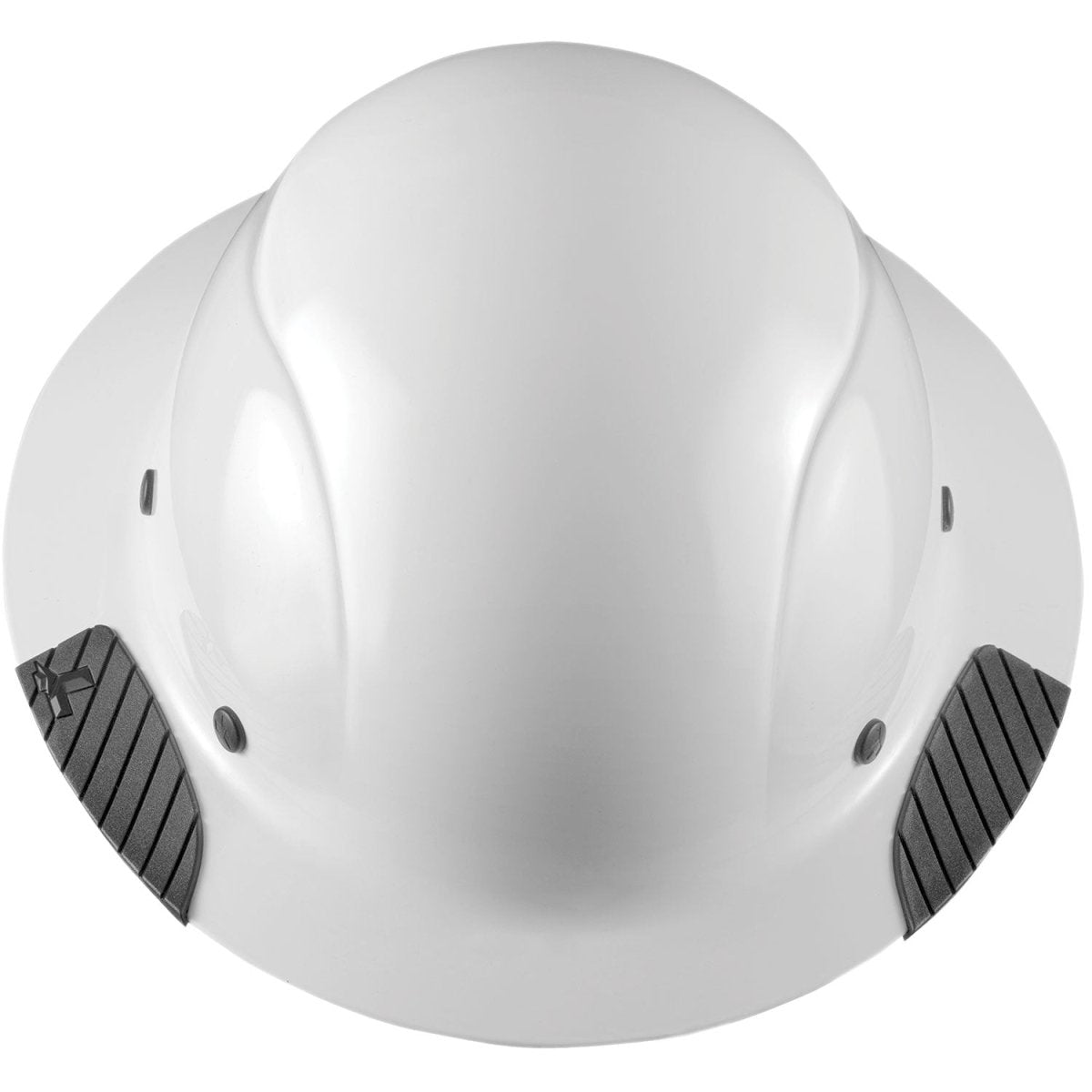 DAX Carbon Fiber White Full Brim Hardhat - Gorvex.com