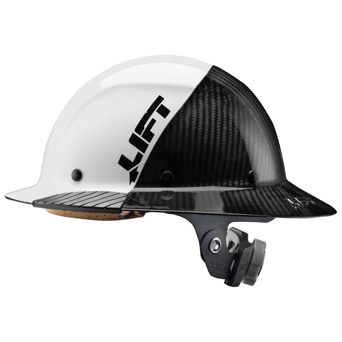 DAX Fifty 50 Carbon Fiber Full Brim Hardhat - Gorvex.com