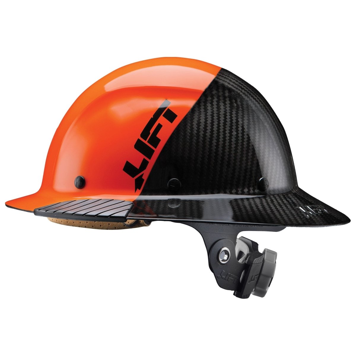 DAX Fifty 50 Carbon Fiber Full Brim Hardhat - Gorvex.com
