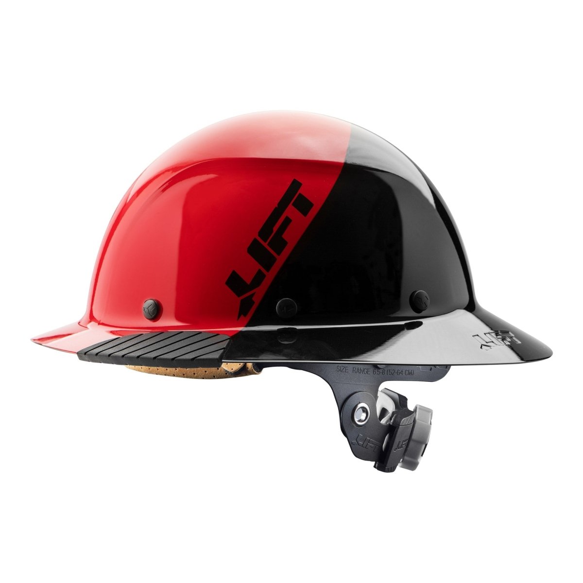DAX Fifty/50 Red Full Brim Hard Hat - Gorvex.com