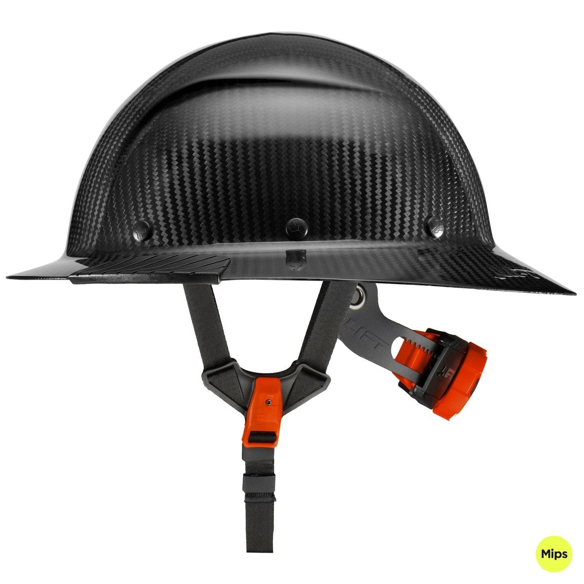 DAX Full Brim Hard Hat with Mips - Carbon Gloss - Gorvex.com
