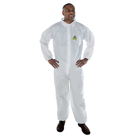 DEFENDER II™ Microporous Coverall, Elastic Waist, Wrist & Ankle, 1 case (25 pieces) - Gorvex.com