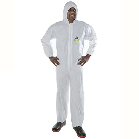 DEFENDER™ Microporous Coverall with Elastic Hood, Wrist & Ankle, 1 case (25 pieces) - Gorvex.com