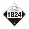 1824 Sodium Hydroxide Solution - Class 8 Placard