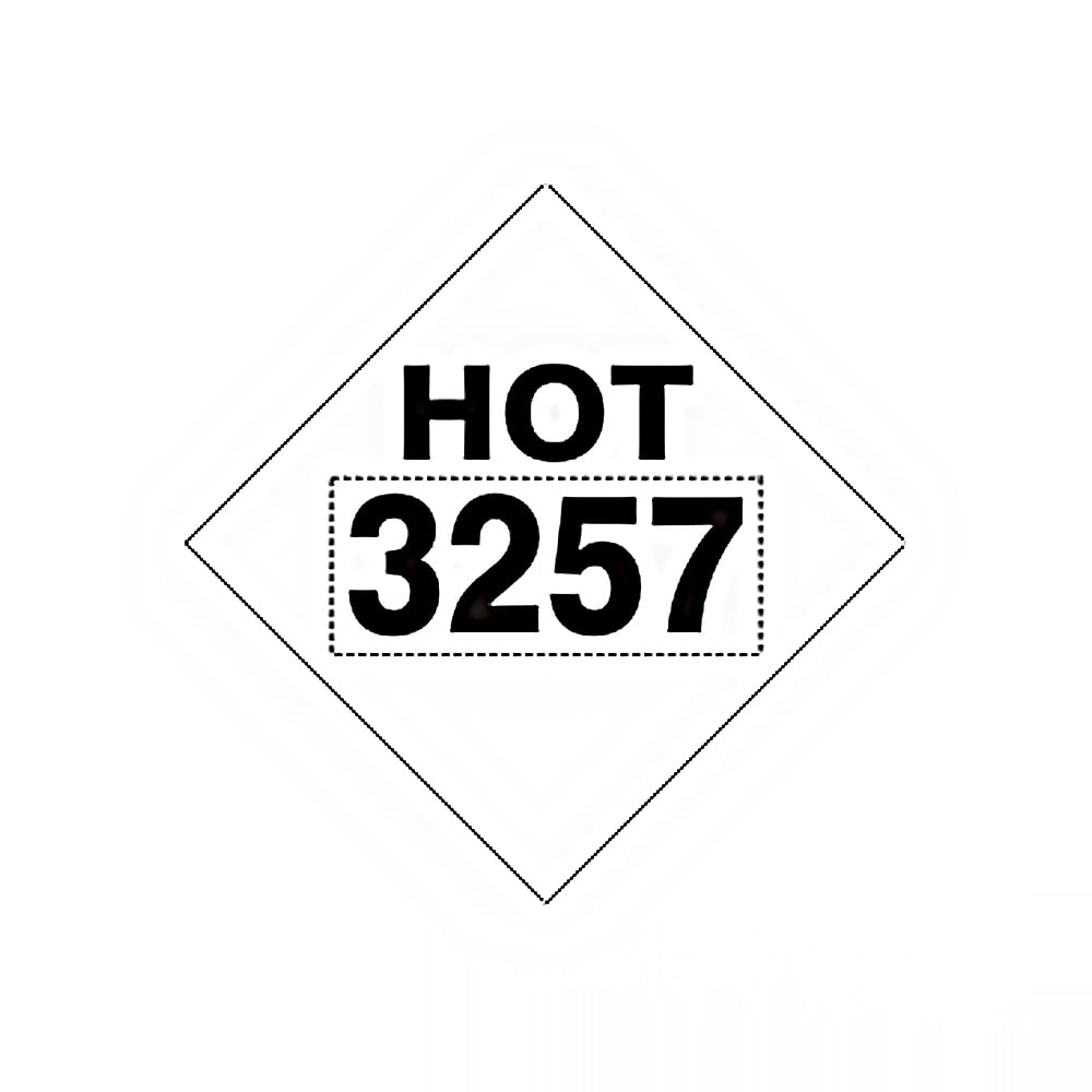 3257 Hot Asphalt - Class 9 Placard