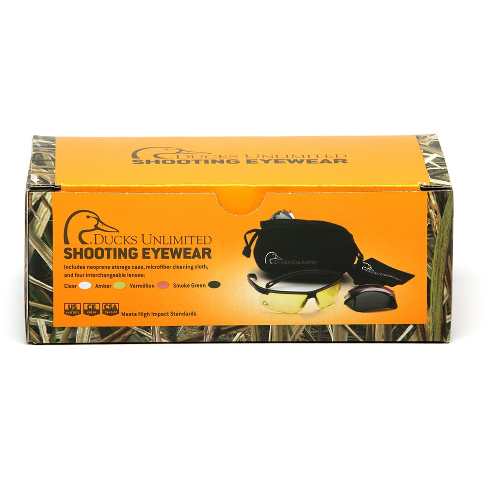Duck's Unlimited DUCAB2 Ever - Lite Shooting Eyewear Kit, Black, 1 kit - Gorvex.com