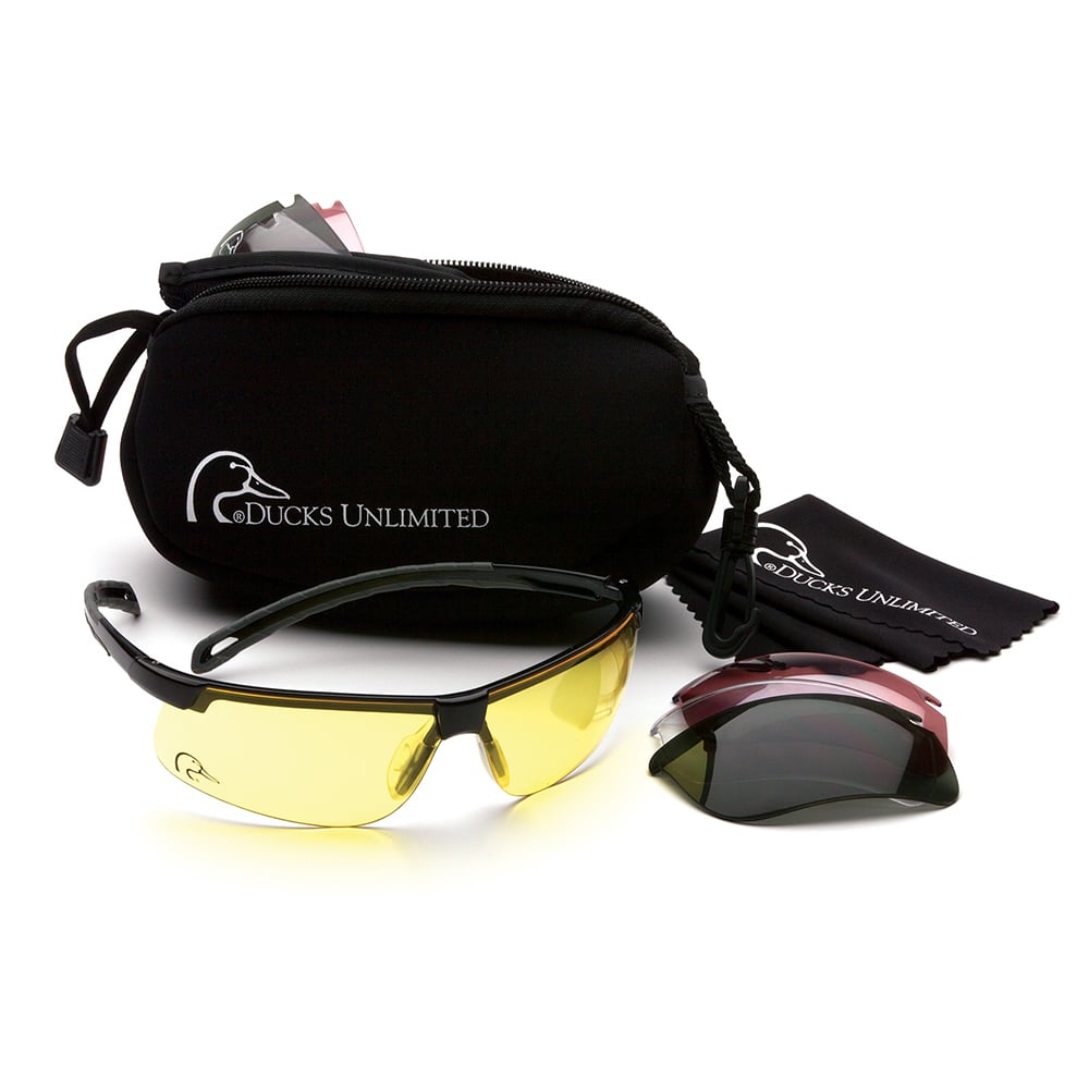 Duck's Unlimited DUCAB2 Ever - Lite Shooting Eyewear Kit, Black, 1 kit - Gorvex.com